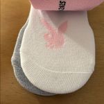 Playboy New Women’s 3pk Pink White Gray Ankle No Show Sneakers Socks Liners O/S Photo 1