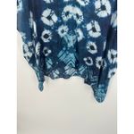 Bindya Womens Blue Tie Dye Swim Coverup Oversized Lightweight Boho Size S NWT Photo 2