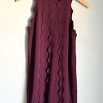 Ted Baker Oxblood Rickrack Scalloped Rianori Shift Dress Small Photo 1