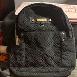 Adrienne Vittadini  Black Quilted Backpack Photo 0