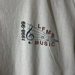 1989 90 Vintage LFMS Music T Shirt White Large L Notes Graphic Tee 100% Cotton Photo 11