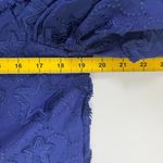 Farm Rio NWOT  3D Star Embroidery Top Blouses Shirt Blue Size S Short Sleeve Photo 12