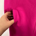 Lands' End Sheath Dress Womens 2 Pink Sleeveless Pockets Office Career Chic Photo 2