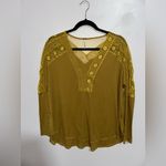 Free People  Lola Lace Trim V-Neck Top Photo 1