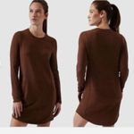 Athleta NWT Chocolate Brown Balance Dress Sz L Photo 1
