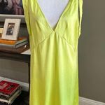 Stine Goya Rosario Tie Strap Satin Dress Yuzu Green Womens Size Medium Photo 6
