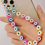 🆕 Multicolor Evil Eye Mobile Phone Lanyard🆕 Pink Photo 0