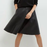 Joie  Lambskin Leather Mini Skirt - M Photo 0