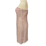 Urban Outfitters  Larissa Sequin Strapless Tube Party Mini Dress Mauve Size Large Photo 7