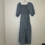 Old Navy Floral Puff Sleeve Smocked Midi Wrap Dress Women's Small boho cottage Photo 7