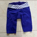 Lululemon  Purple Polka Dot Biker Shorts Sz 4 NWOT Photo 0