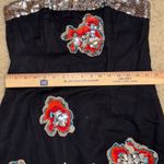 French Connection  Strapless Mini Dress Sequin beaded Embellished Party Black‎ 8 Photo 10