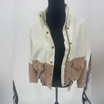 Blu Pepper Blue pepper, women's tan and cream jacket, size small Photo 2