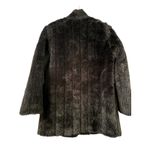 ACKO Black Faux Fur Coat Jacket Shawl Collar Made in USA Size M Photo 3