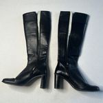 DKNY Y2K  Jeans Black Tall Block Heel Boots Photo 5
