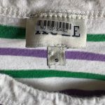 Kule Anthropologie Size Small Green Purple Striped White Cotton Tank Dress Photo 4