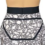 Zac Posen RARE black white pleated A-line skirt grosgrain trim Size 10 EUC Photo 7