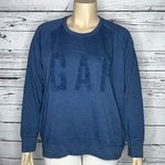 Gap  NWT Size XXL Blue - Chenille Logo Crew Neckline Sweatshirt Top Photo 0