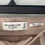 Abercrombie & Fitch The 90s Straight Ultra High Rise Vegan Faux Leather Pant Tan Photo 6