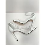 Schutz  Dress Sandals Ladies Size 5B White Leather Strappy Open Toe Stiletto Heel Photo 5
