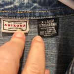 Arizona Jeans Vintage Arizona Jean Company Denim Western Shirt Womens X-Large Long Sleeve Photo 4