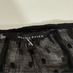 Walter Baker  Black‎ Polka Dot Sheer Long Sleeve Top Size XS Photo 5