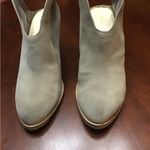 Chinese Laundry Boots Womens Kelso Ankle Booties Grey Suede Block Heels Photo 1