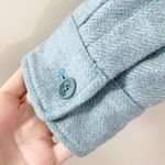 Façonnable Faconnable Sky Blue Wool Blend Herringbone Jacket Photo 4