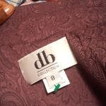 DB Two Piece Skirt Suit Set SIZE 8 Purple Photo 5