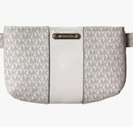 Michael Kors BNWT Vanilla White Logo Gold Hardware Waist Pack Fanny Pack L/XL Photo 10