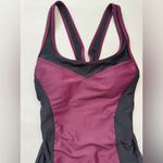 Speedo Women's One Piece Keyhole Racerback Moderate Cut Purple Swimsuit Size S Photo 4