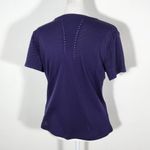 Under Armour  Purple Activewear Top Size Medium UA Purple Fitted Athletic Tee Photo 4