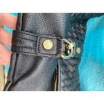 Steve Madden  fold over purse black gold Photo 2