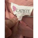 L'ATISTE  By Amy Womens Peach Pink Lace Trim Mini Dress Smocked Waist Sz 1X NWT Photo 4