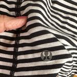 Lululemon athletica Black and White Striped Long Sleeve Tee Photo 1