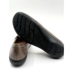 Clarks Ashland Bubble Loafers Flats Leather Pewter Gold Tassels Shoes 7 M Photo 4