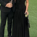 RENE RUIZ COLLECTION | hand draped gown $1,295 Black Size 4 Photo 3