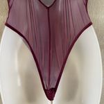 Victoria’s Secret Burgundy Bodysuit Lingerie L Red Size L Photo 4