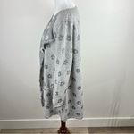 Martucci Roma Cashmere & Silk Open Cardigan Gray Floral Fringe Italy Silver Size M Photo 10