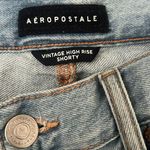 Aeropostale Jean Shorts Ripped Vintage High-Rise Shorty Photo 1