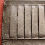 Coach Black Signature Flap Top Trifold IWallet Photo 7