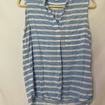 Gap Blue & White Striped Sleeveless Blouse Womens XS Tank Beachy Casual Top Photo 2