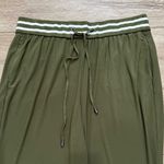 MADELEINE Olive Ankle Length Jogging Style Trousers Size XL Green Photo 3