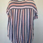 American Eagle striped button down shirt SZ L Photo 1