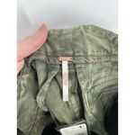 Free People  Super Baggy Wide Leg Flare Flared Chino Pants Army Green Size 10 Photo 3