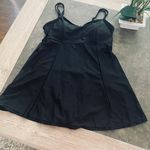 Danify Cover Up Bathing Suit Retro Skirted Swimdress Black Size 16 Photo 5