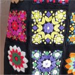 Judith March  Black Embroidered Granny Sweater Festival Floral Skirt S Photo 5