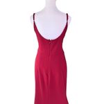 Lulus  - Infinite Glory Wine Red Maxi Dress Sz L Photo 7