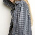 Brandy Melville Plaid Button Down Long Sleeve Top Photo 1