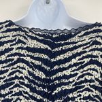 Coldwater Creek Mesh Lace Womens Top 4 Boho Resort Animal Pleated Artsy Chiffon Photo 6